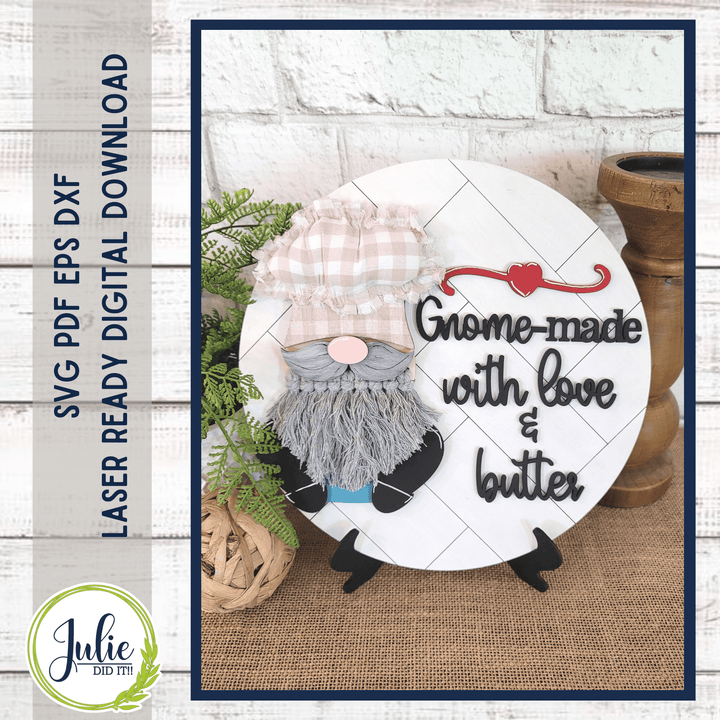 Julie Did It Studios Gnome-Made Sign