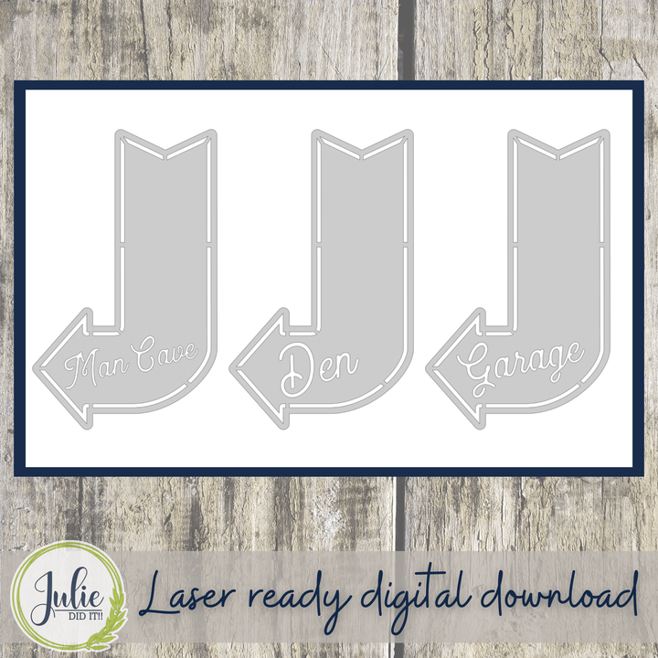 Julie Did It Studios Arrow Father's Day Sign