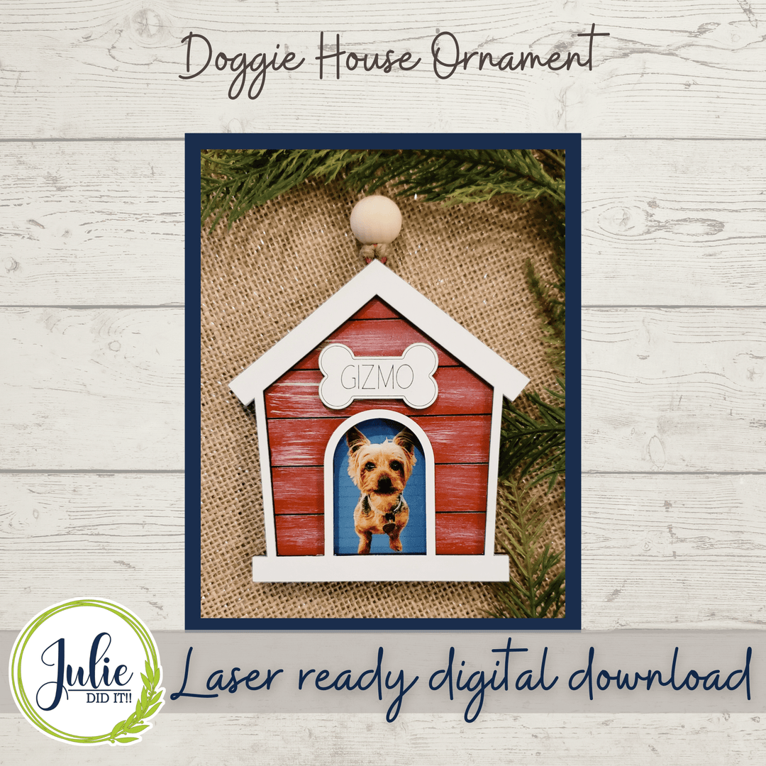 Julie Did It Studios Doggie House Ornament