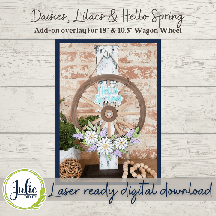 Julie Did It Studios Floral Overlay BUNDLE 1 for the Interchangeable Wagon Wheel