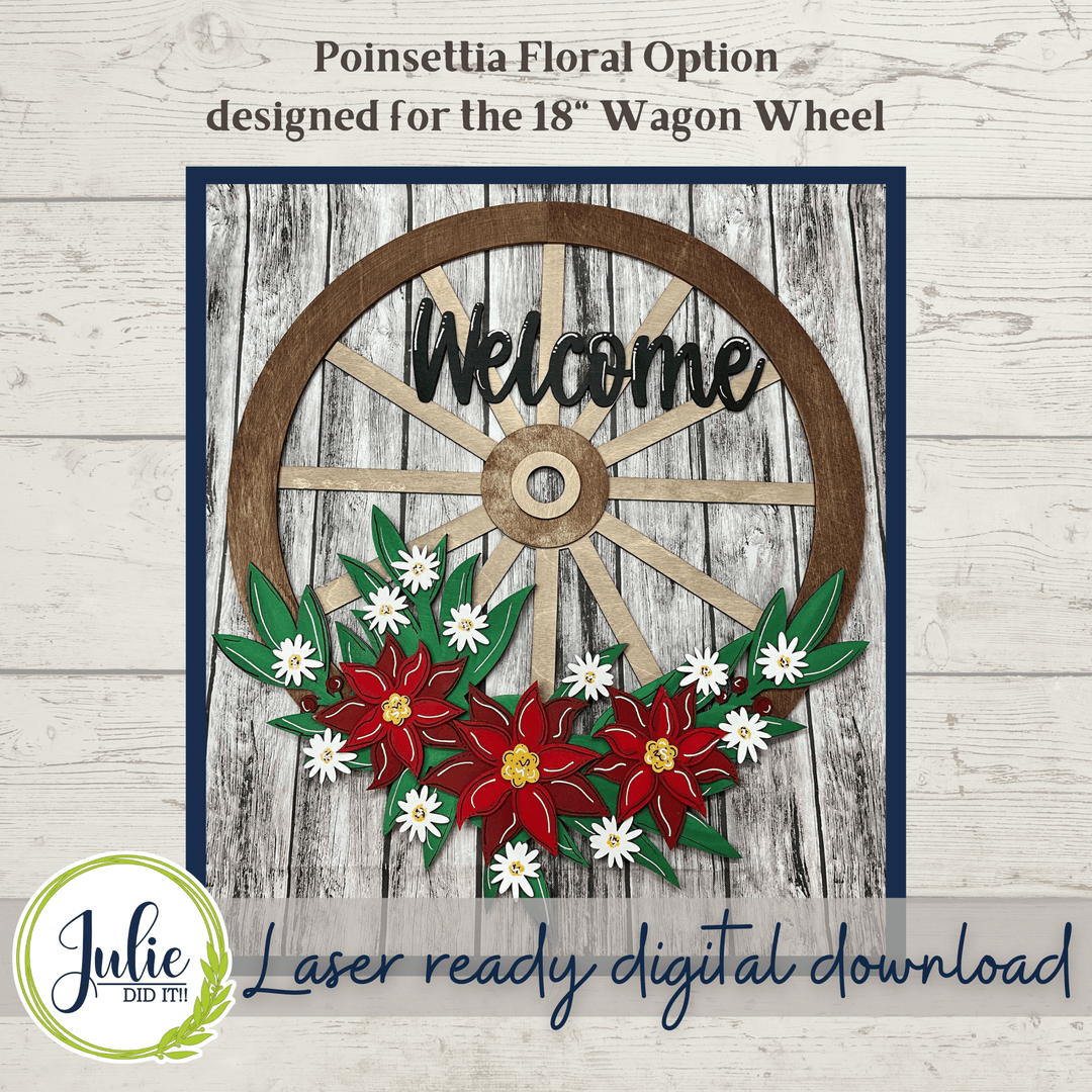 Julie Did It Studios Floral Overlay BUNDLE 1 for the Interchangeable Wagon Wheel