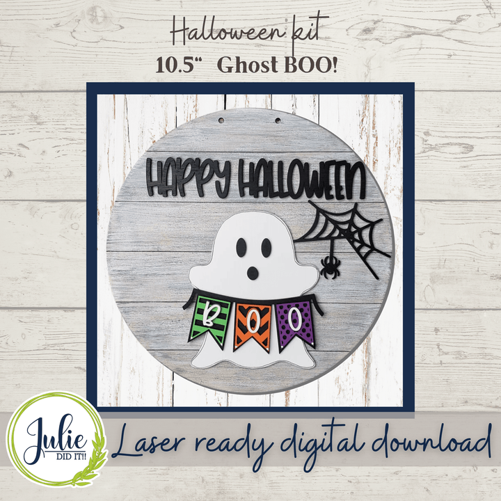 Julie Did It Studios Ghost Boo Sign