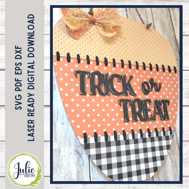 Julie Did It Studios Stitched Candy Corn Door Hanger