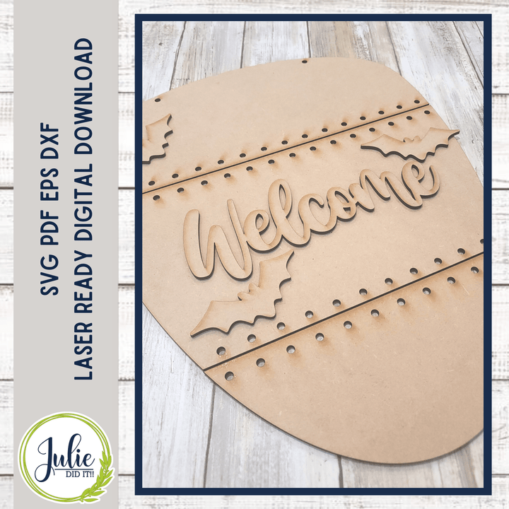 Julie Did It Studios Stitched Candy Corn Door Hanger