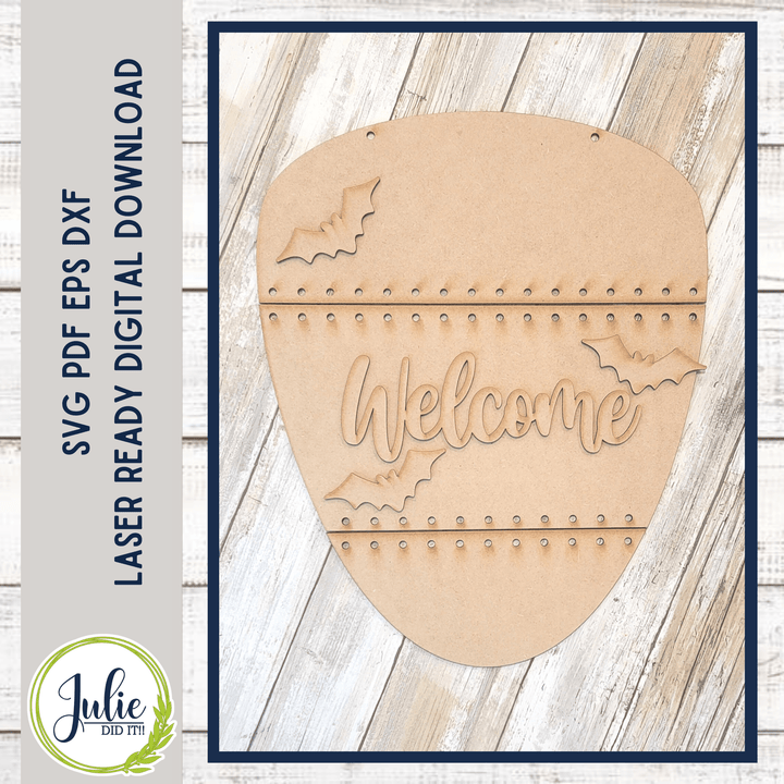 Julie Did It Studios Stitched Candy Corn Door Hanger