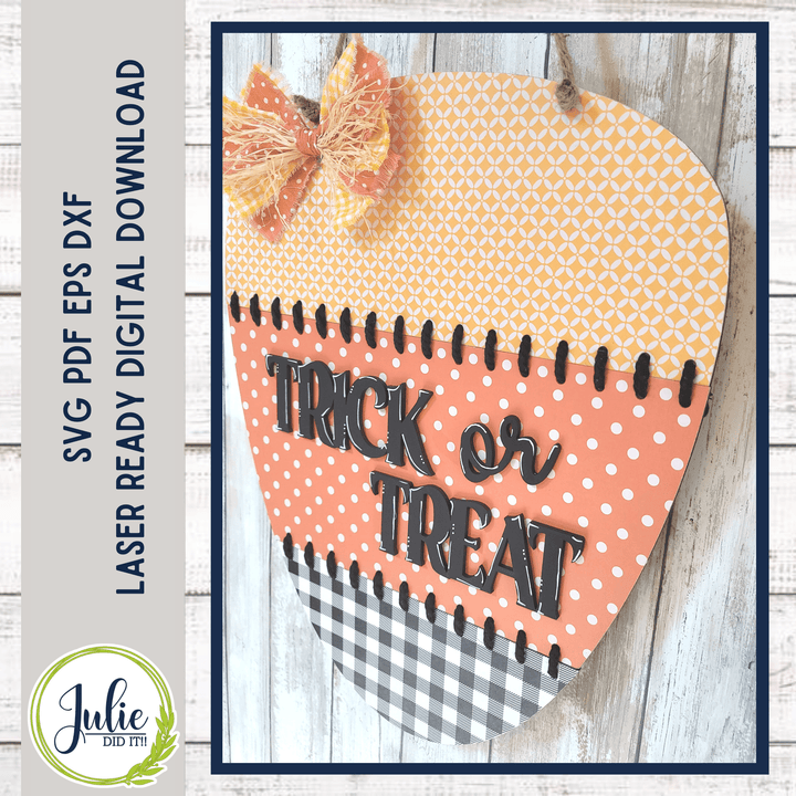 Julie Did It Studios Stitched Candy Corn Door Hanger