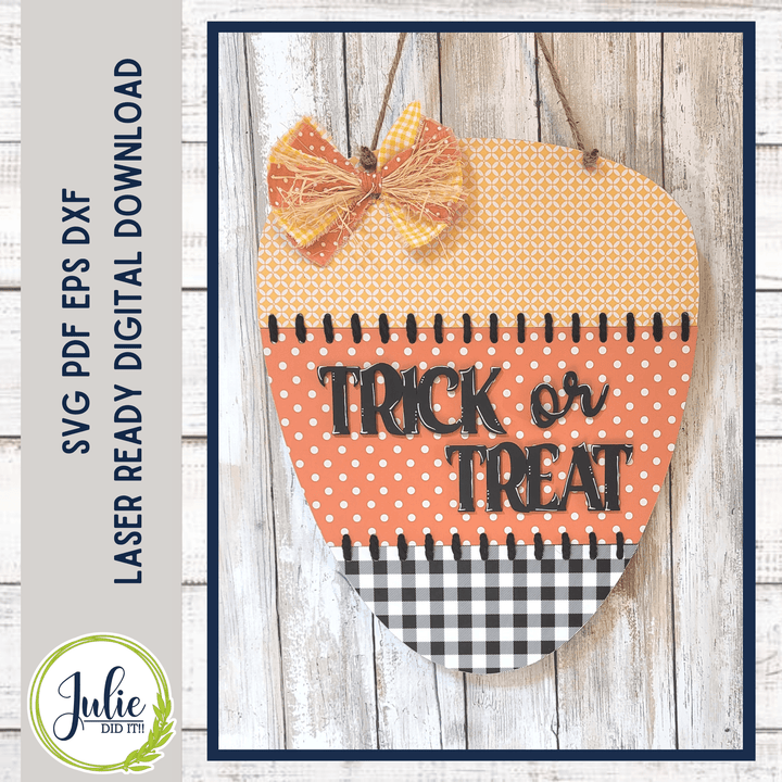 Julie Did It Studios Stitched Candy Corn Door Hanger
