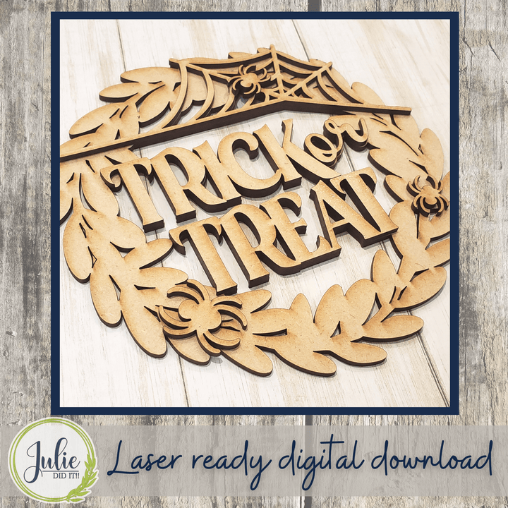 Julie Did It Studios Trick or Treat Wreath