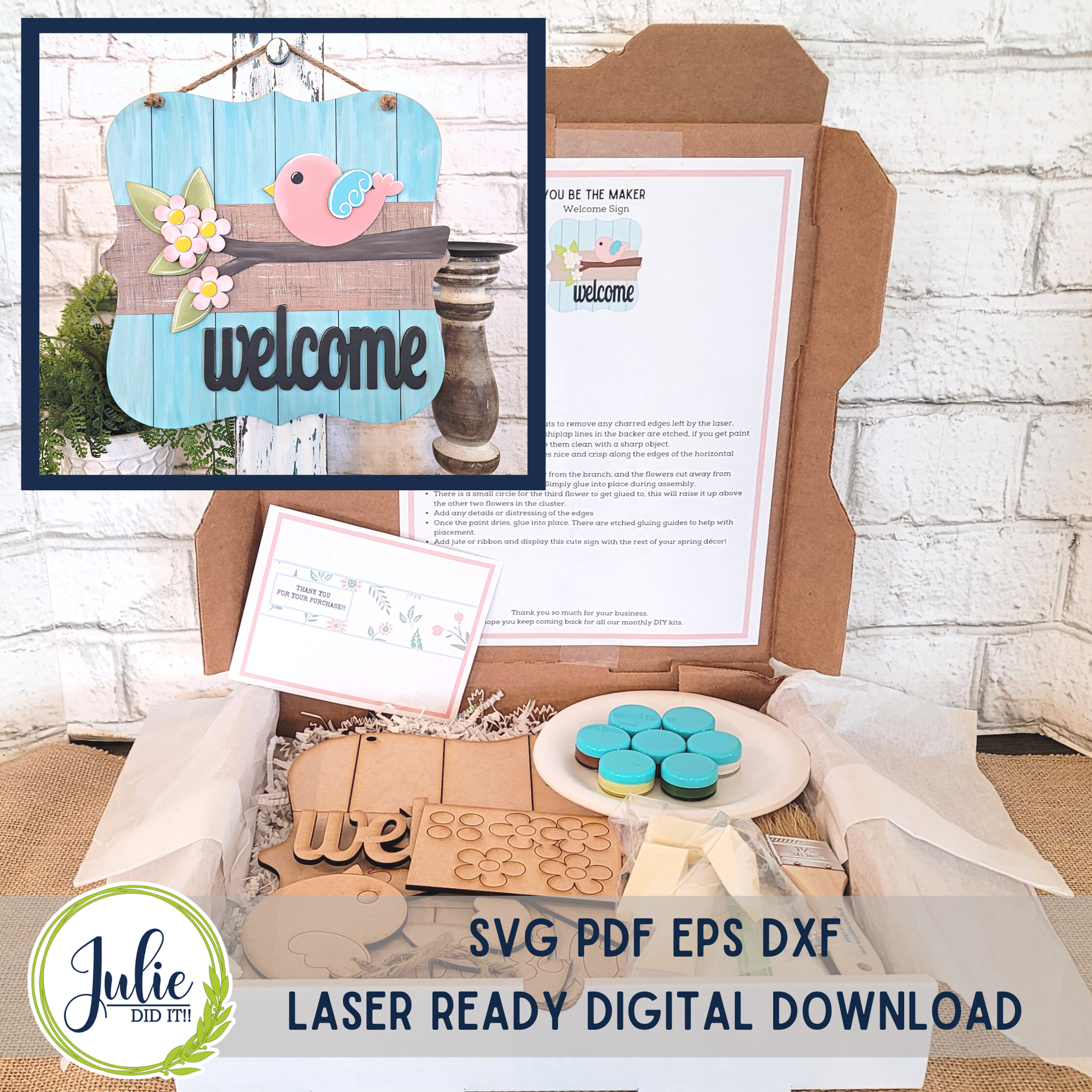 January 2023 - Welcome Sign Exclusive DIY Kit