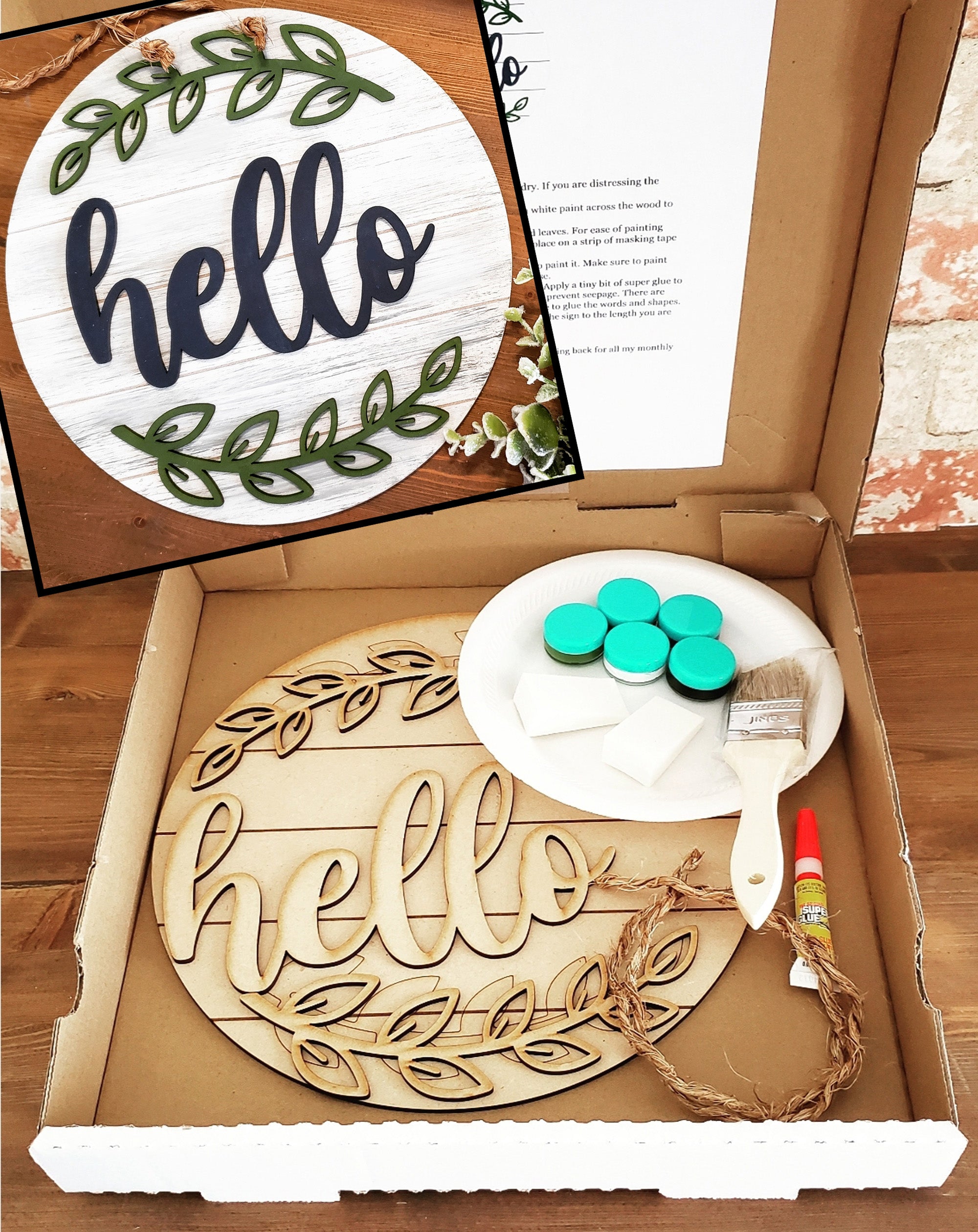 February 2021 - Farmhouse Welcome/Hello Signs Exclusive DIY Kit