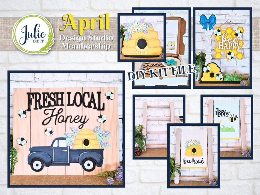 Julie Did It Studios April 2024 Design Studio Membership Bundle