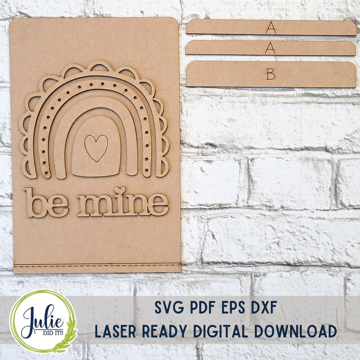 Julie Did It Studios "Be Mine" Interchangeable Tea Towel - January 2024 Design Studio