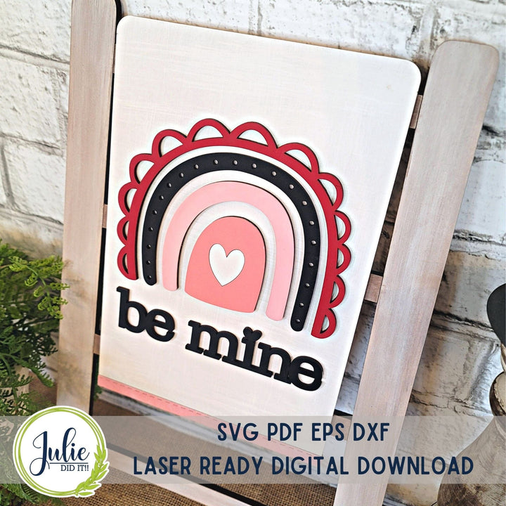 Julie Did It Studios "Be Mine" Interchangeable Tea Towel - January 2024 Design Studio