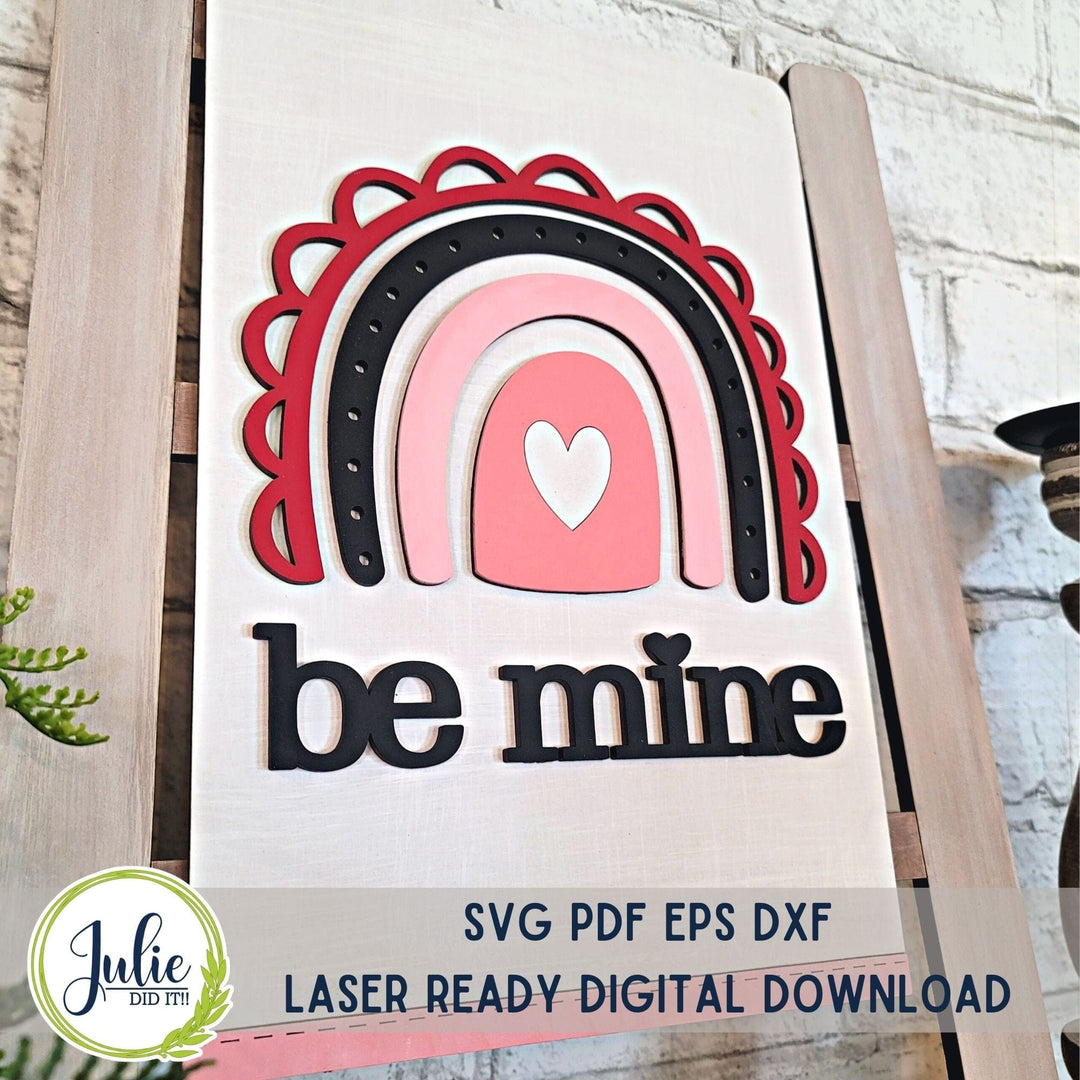 Julie Did It Studios "Be Mine" Interchangeable Tea Towel - January 2024 Design Studio