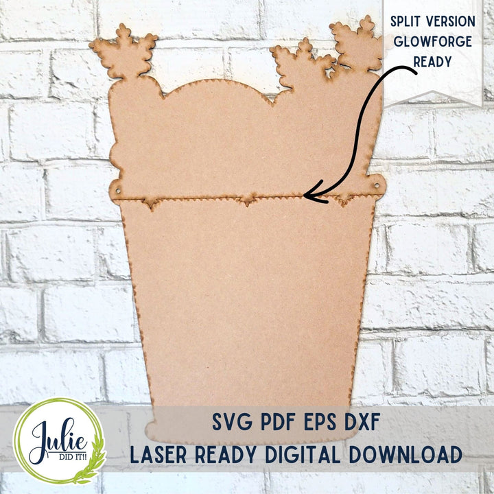 Julie Did It Studios Bucket with Bunny Butt Door Hanger - February 2024 Design Studio