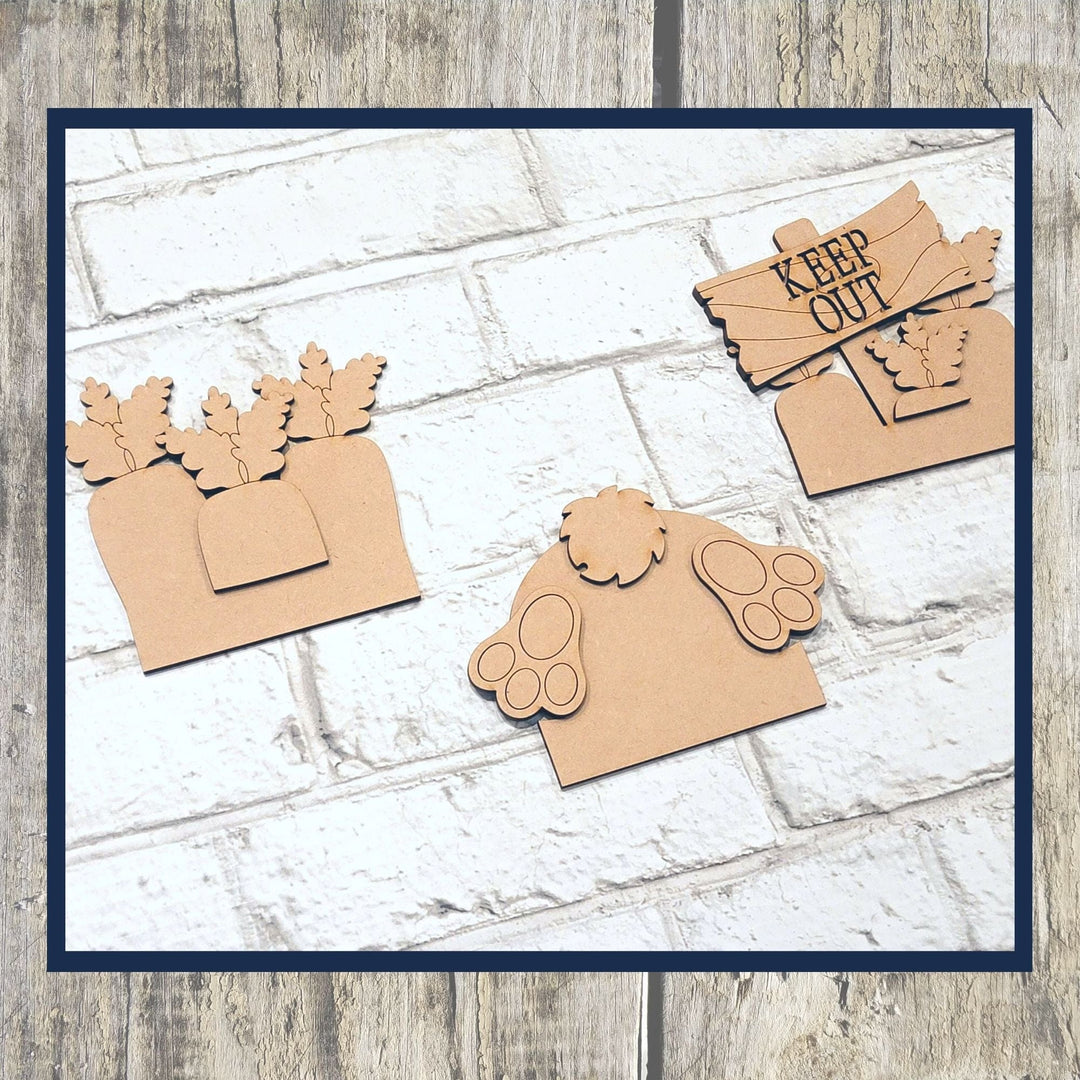 Julie Did It Studios Bunny Butts with Carrots Train Insert