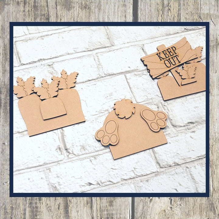 Julie Did It Studios Bunny Butts with Carrots Train Insert