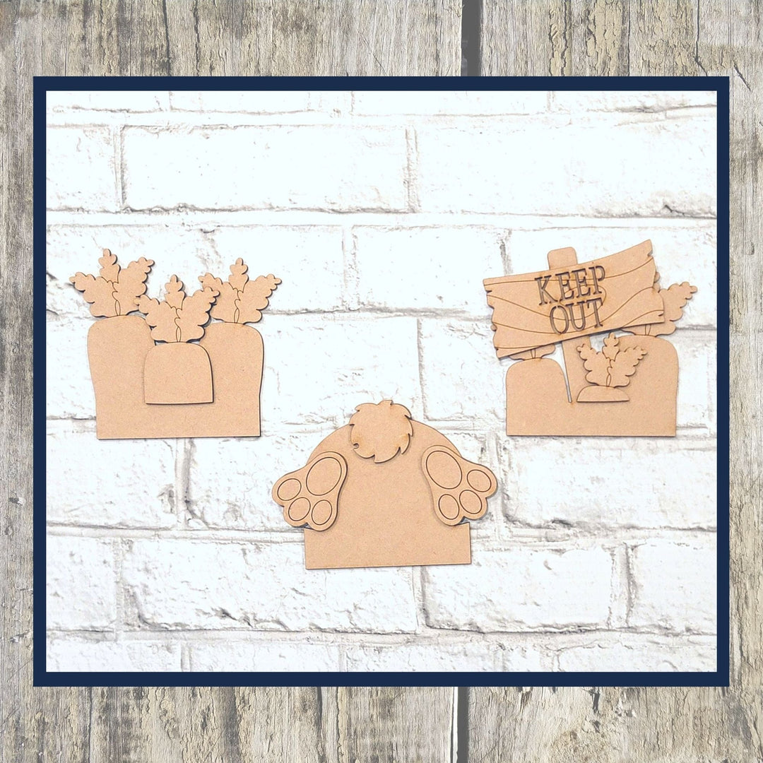 Julie Did It Studios Bunny Butts with Carrots Train Insert