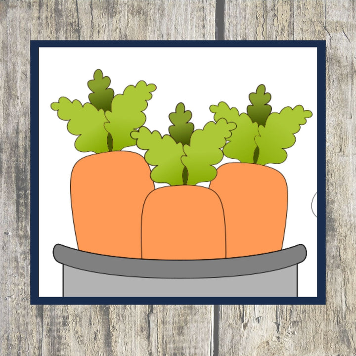 Julie Did It Studios Bunny Butts with Carrots Train Insert