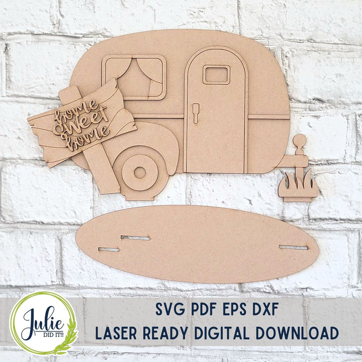 Julie Did It Studios Camper Home Sweet Home Shelf Sitter
