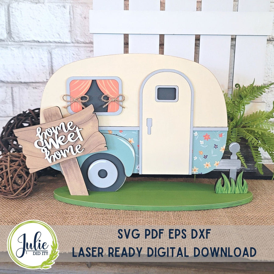 Julie Did It Studios Camper Home Sweet Home Shelf Sitter