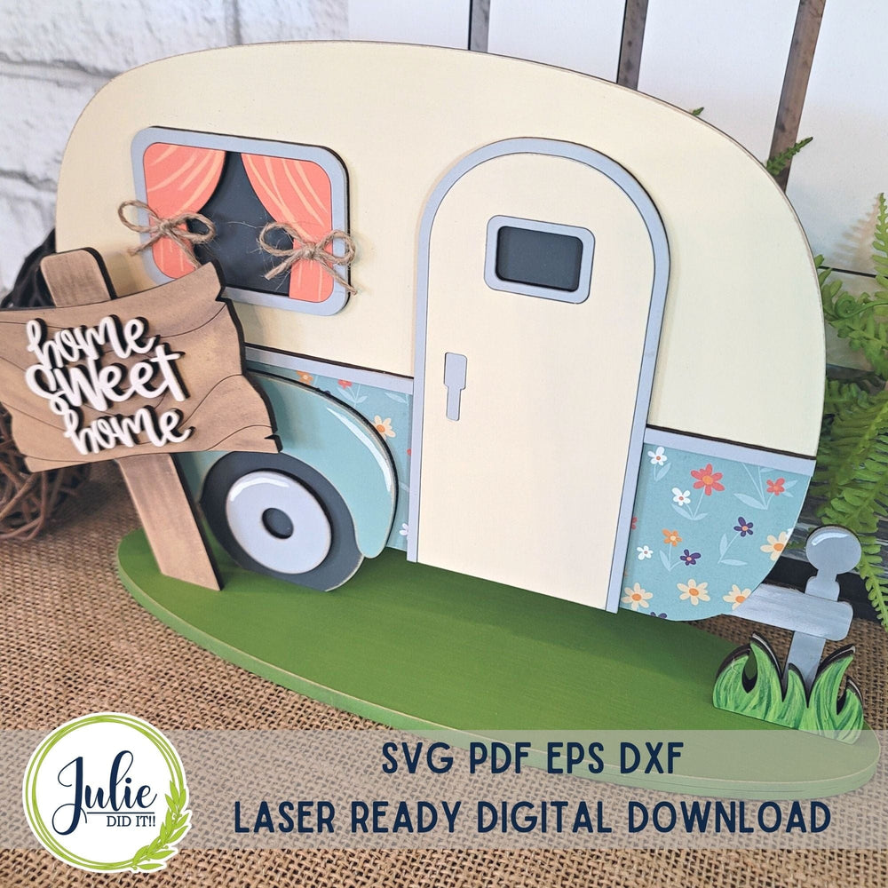 Julie Did It Studios Camper Home Sweet Home Shelf Sitter