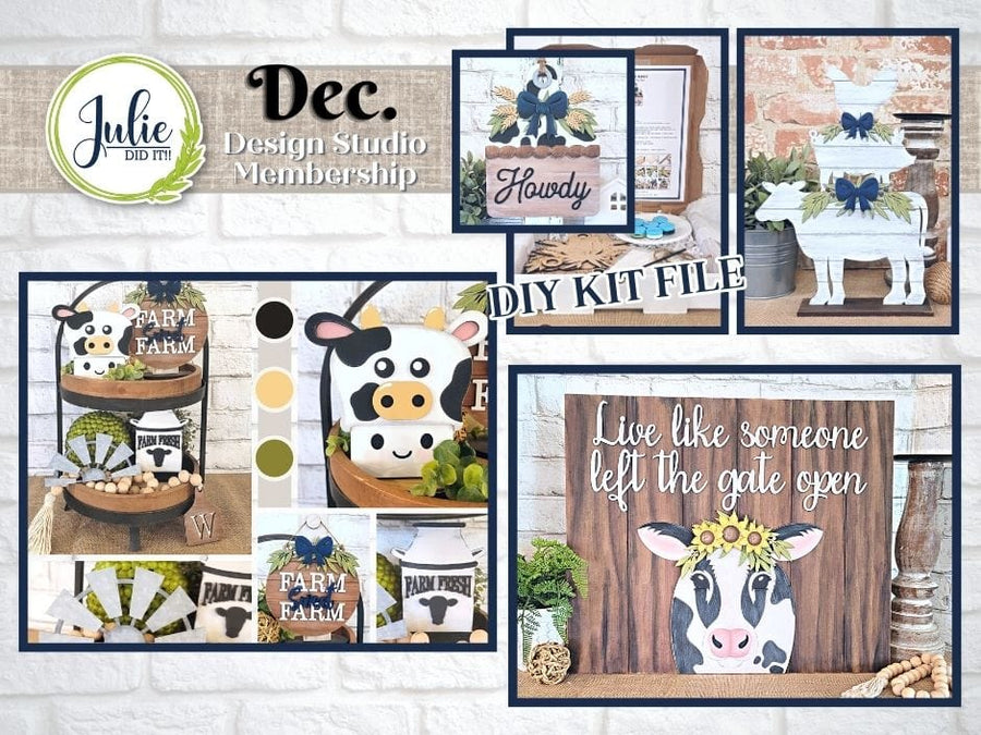 Julie Did It Studios December 2023 Design Studio Membership Bundle
