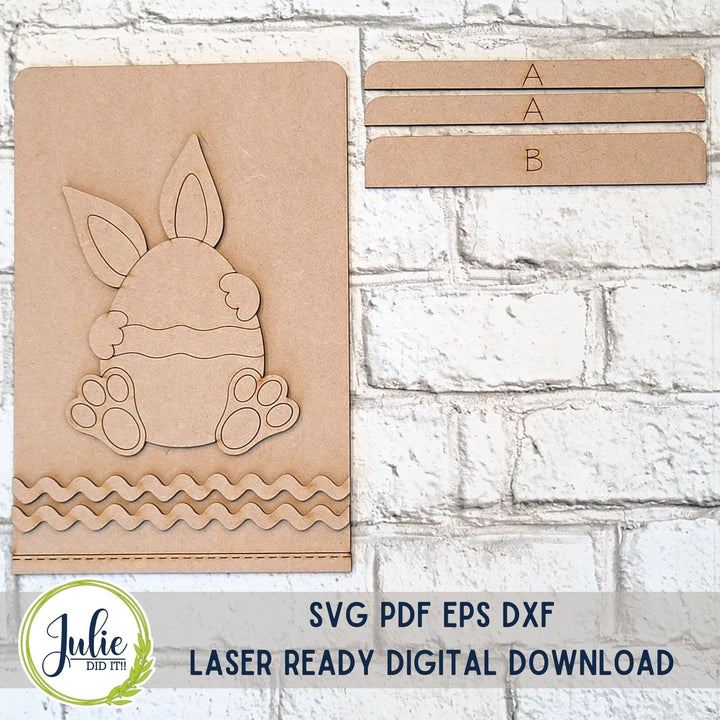 Julie Did It Studios Easter Egg Interchangeable Tea Towel - February 2024 Design Studio