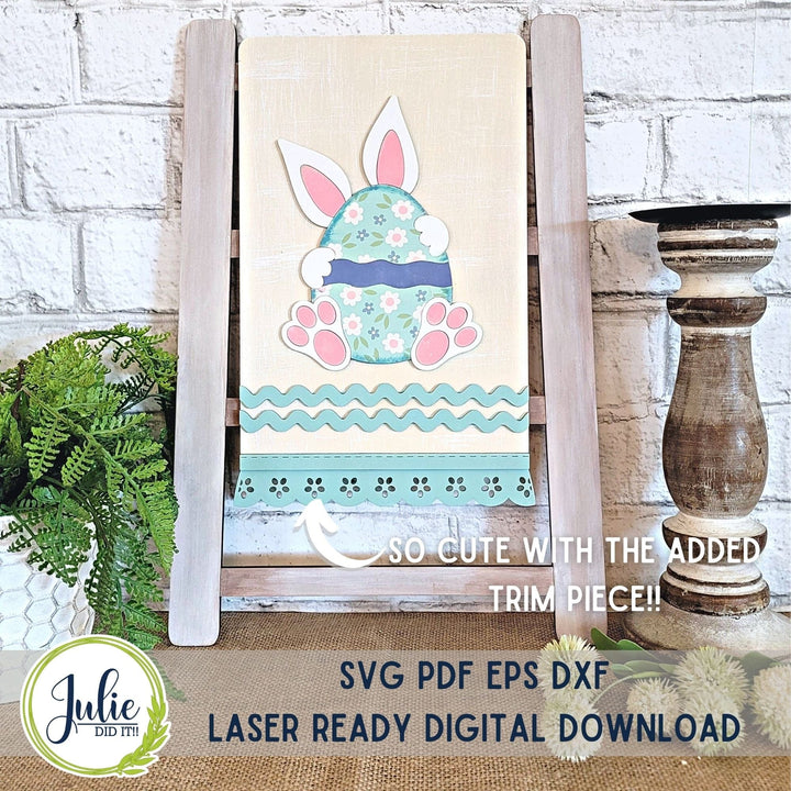 Julie Did It Studios Easter Egg Interchangeable Tea Towel - February 2024 Design Studio