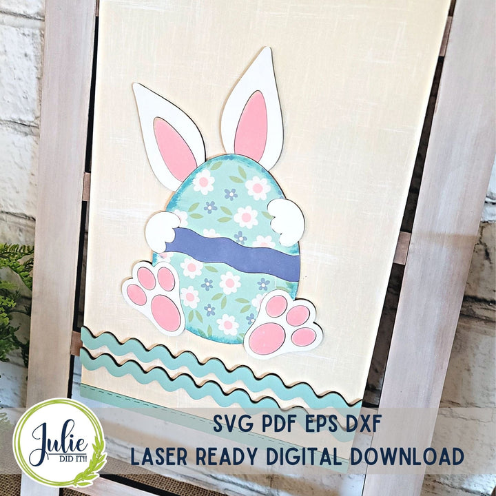 Julie Did It Studios Easter Egg Interchangeable Tea Towel - February 2024 Design Studio