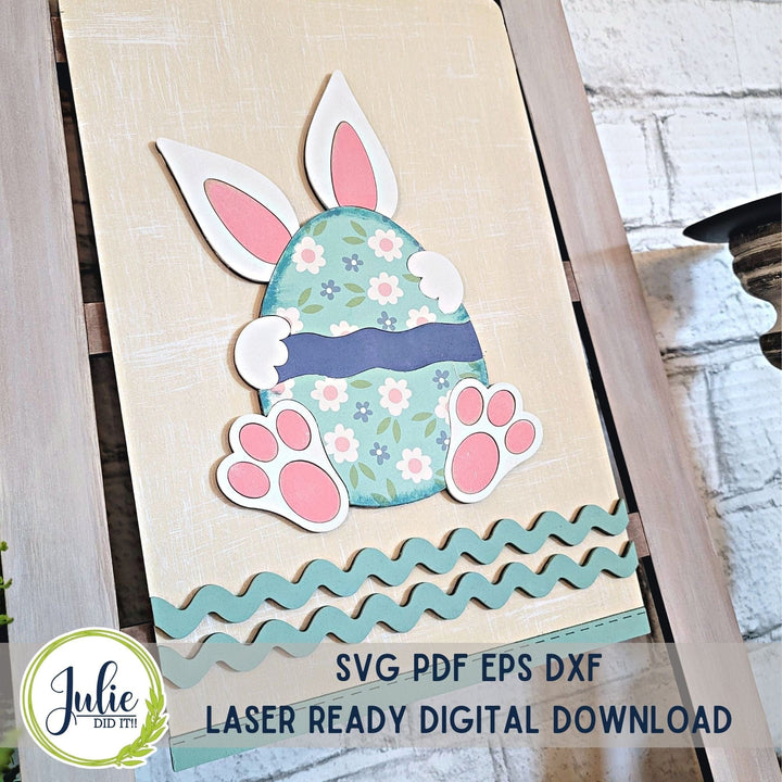 Julie Did It Studios Easter Egg Interchangeable Tea Towel - February 2024 Design Studio