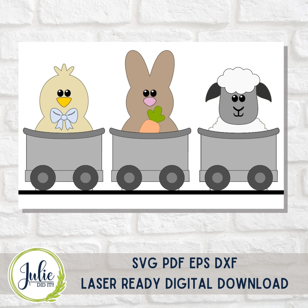 Julie Did It Studios Easter Friends Train Insert