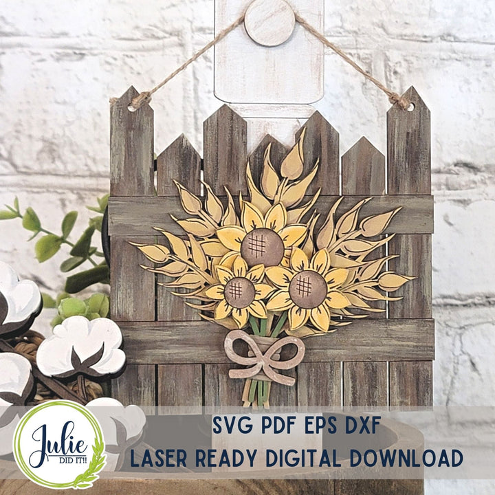 Julie Did It Studios Fall Floral Tiered Tray Set - September 2023 Design Studio