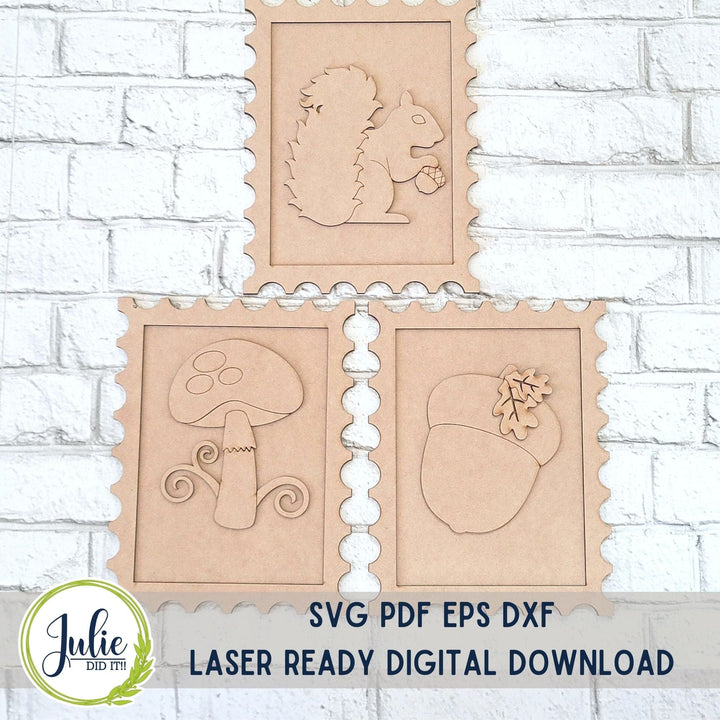 Julie Did It Studios Fall Stamps Trio - July 2023 Design Studio
