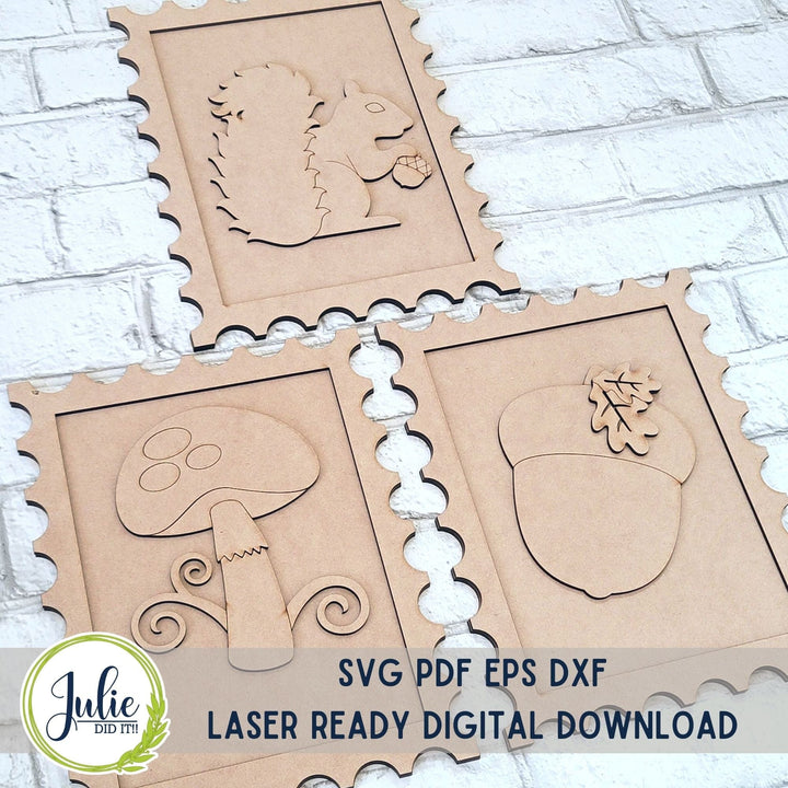 Julie Did It Studios Fall Stamps Trio - July 2023 Design Studio
