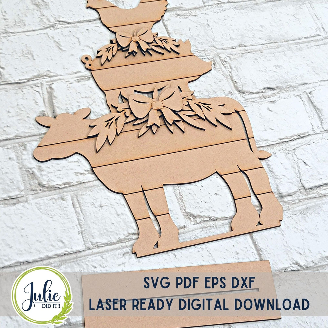 Julie Did It Studios Farm Animal Stacker Shelf Sitter -  December 2023 Design Studio