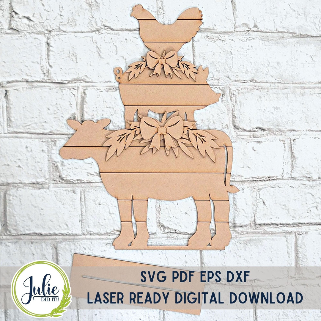 Julie Did It Studios Farm Animal Stacker Shelf Sitter -  December 2023 Design Studio