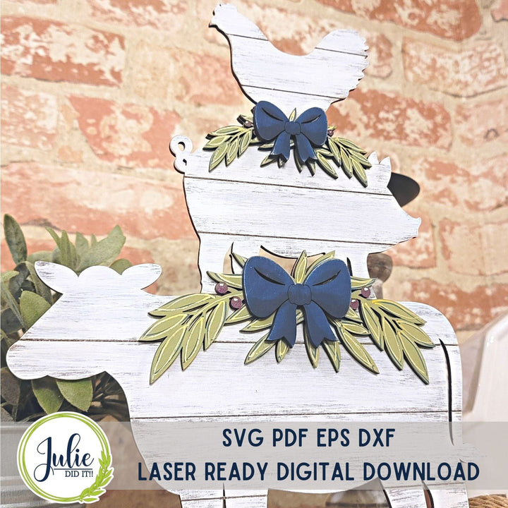 Julie Did It Studios Farm Animal Stacker Shelf Sitter -  December 2023 Design Studio