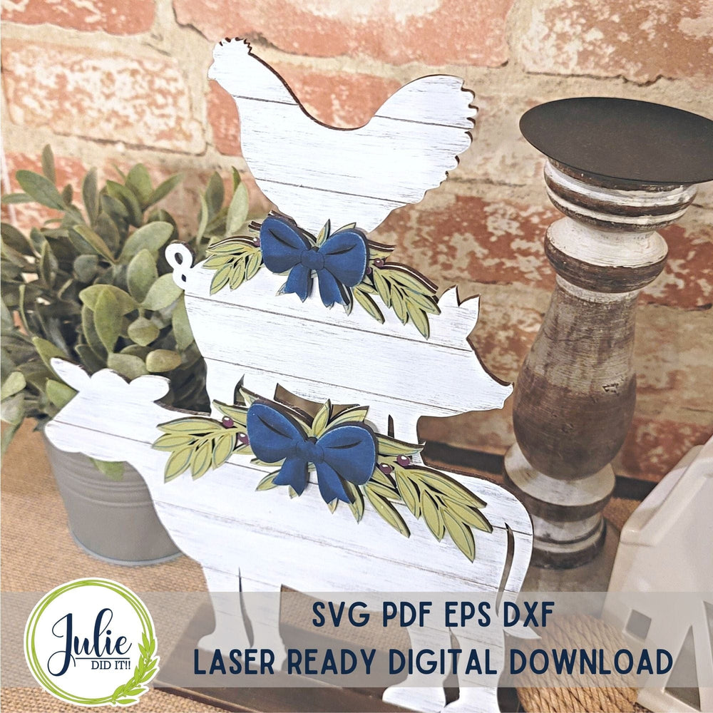 Julie Did It Studios Farm Animal Stacker Shelf Sitter -  December 2023 Design Studio