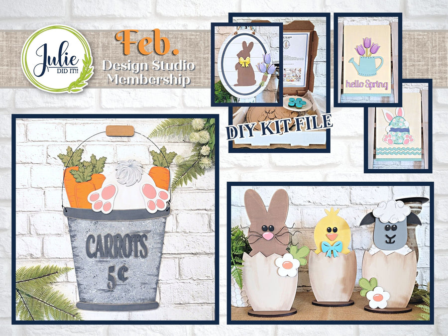 Julie Did It Studios February 2024 Design Studio Membership Bundle
