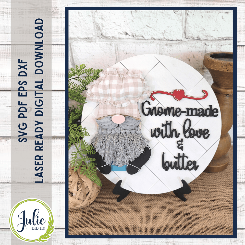 Julie Did It Studios Gnome-Made Sign