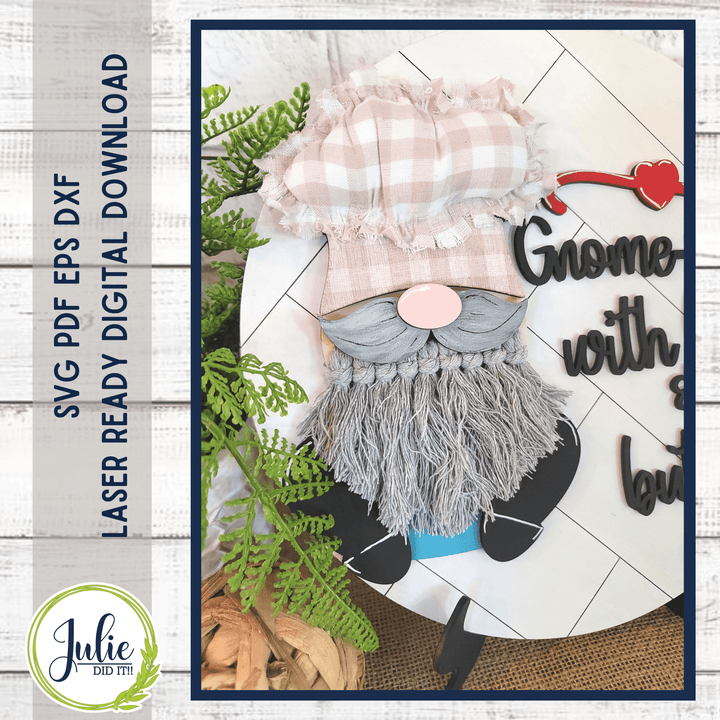 Julie Did It Studios Gnome-Made Sign