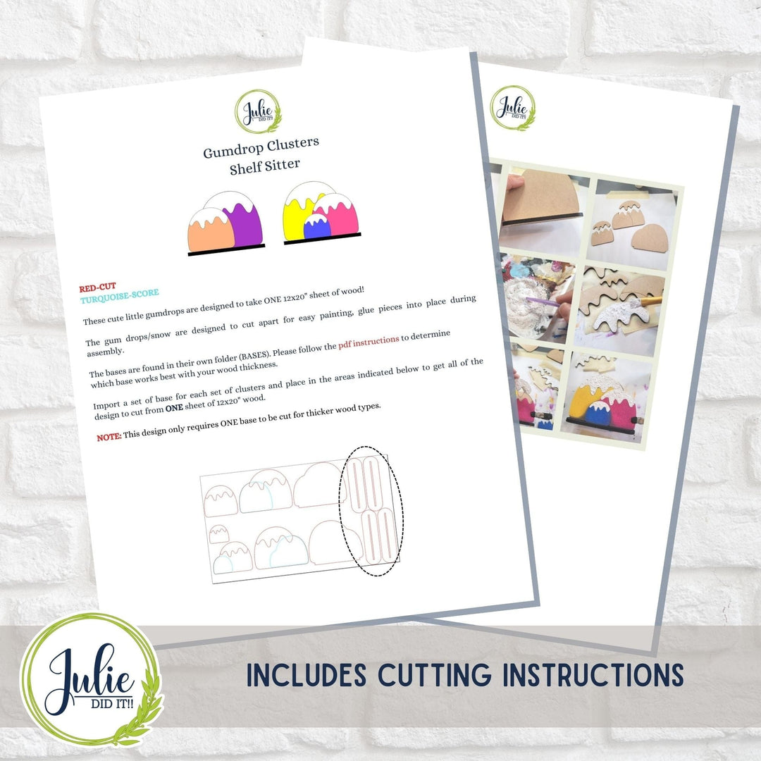 Julie Did It Studios Gumdrop Clusters Shelf Sitter - August 2023 Design Studio