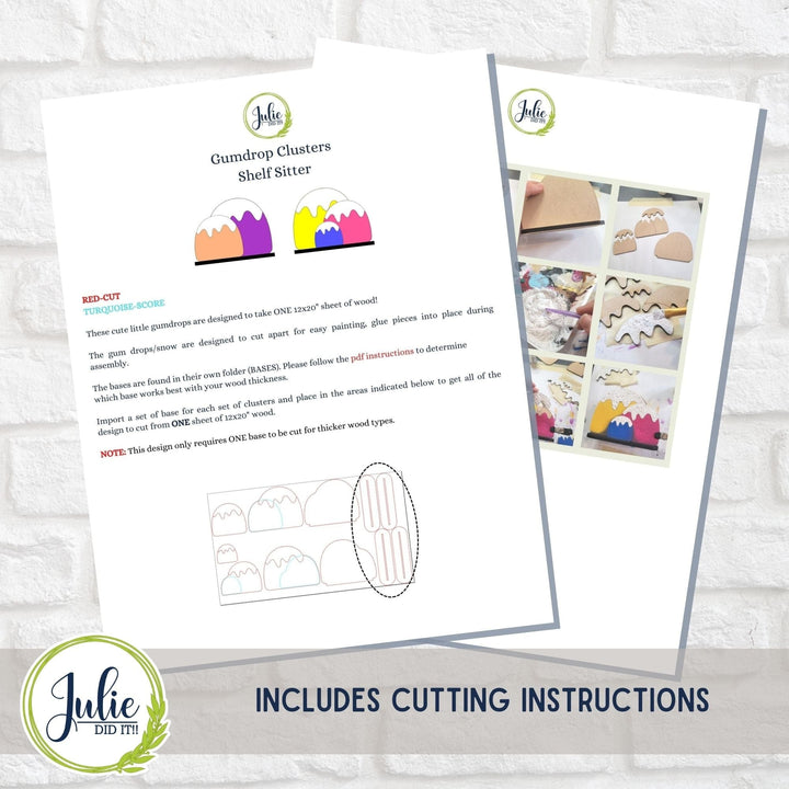 Julie Did It Studios Gumdrop Clusters Shelf Sitter - August 2023 Design Studio