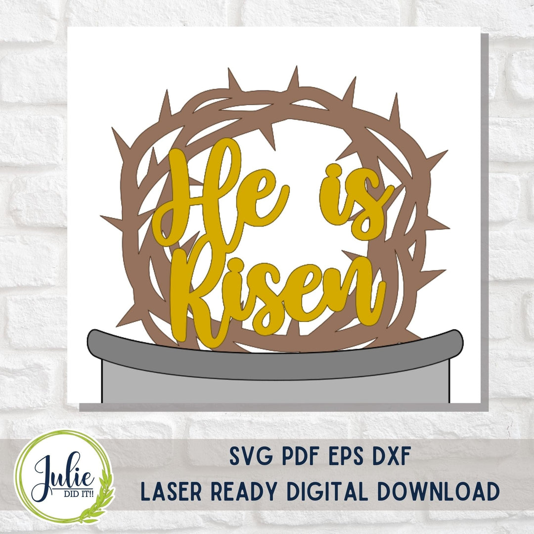 Julie Did It Studios He Is Risen Train Insert