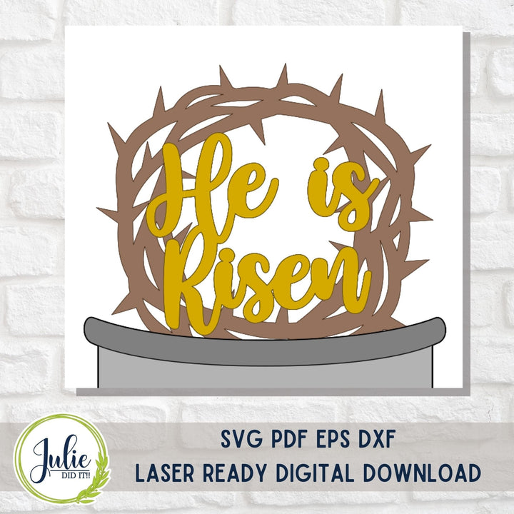 Julie Did It Studios He Is Risen Train Insert