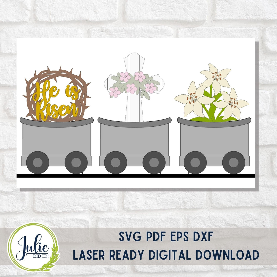 Julie Did It Studios He Is Risen Train Insert