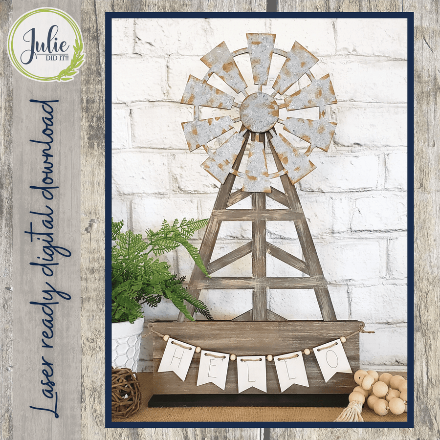 Julie Did It Studios Interchangeable Windmill - May 2024 Design Subscription BONUS