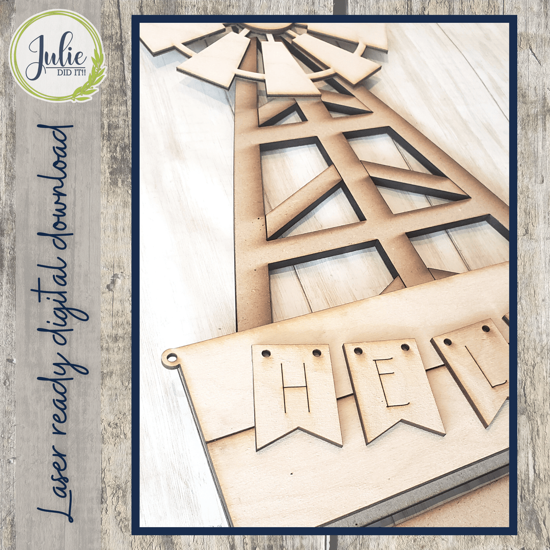 Julie Did It Studios Interchangeable Windmill - May 2024 Design Subscription BONUS