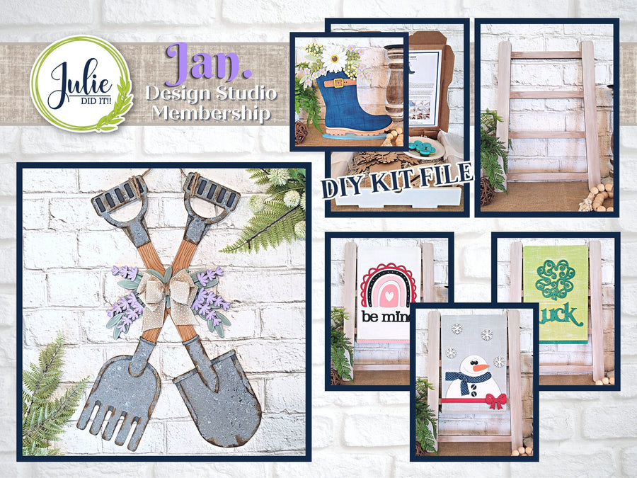 Julie Did It Studios January 2024 Design Studio Membership Bundle